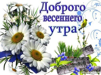 С добрым весенним утром