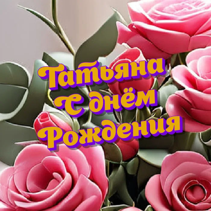 Открытки С Днем Рождения, Татьяна 