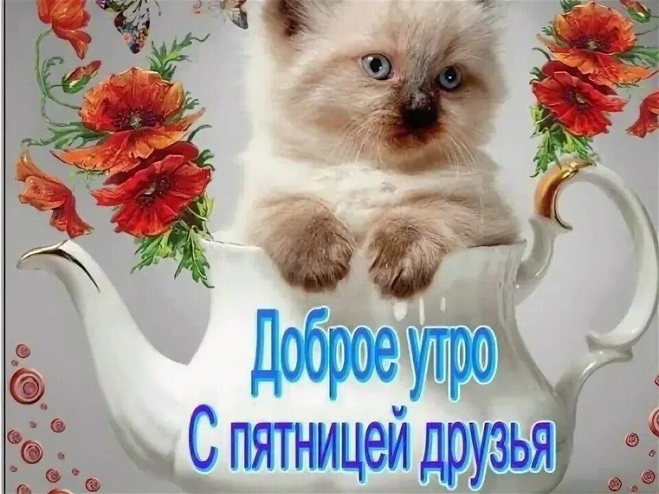 Анимированная открытка Доброе утро пятницы!