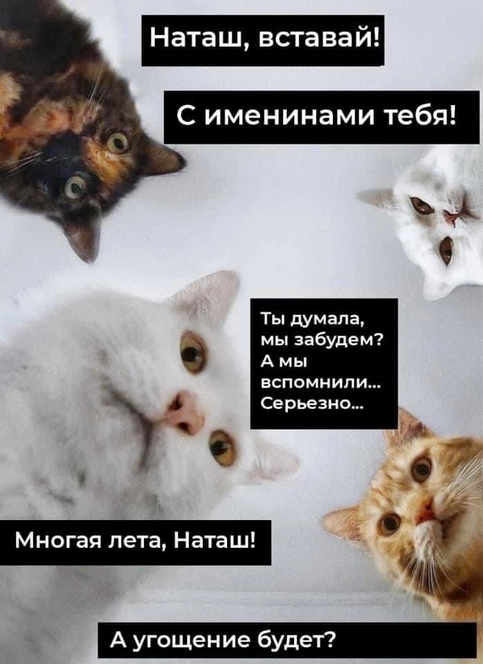 Открытка с днем рождения Наталья