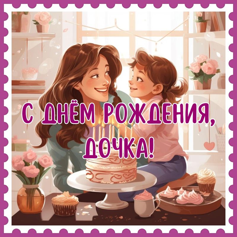 С Днем Рождения Доченька! От Мамы и Папы