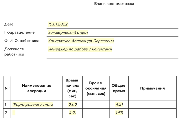 За конец рабочего дня