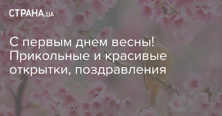 С первым днем весны! Красивые 