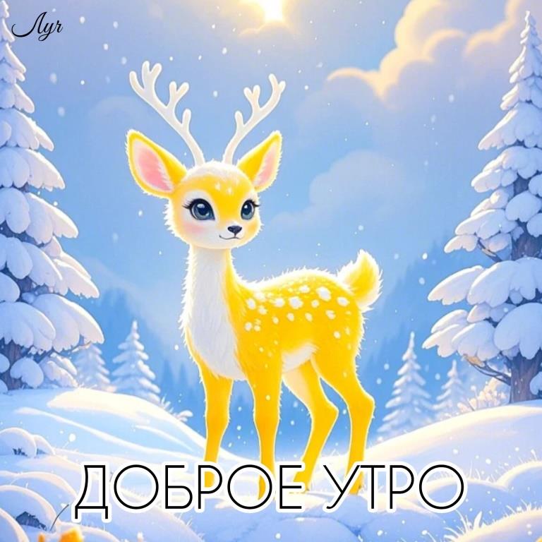 Картинки с добрым зимним утром 100 