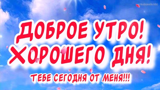 Открытка С добрым утром! С первым 