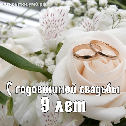 9 лет свадьбы