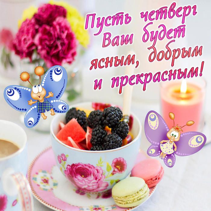 Доброе утро!Хорошего дня! Уютного четверга!🌸 