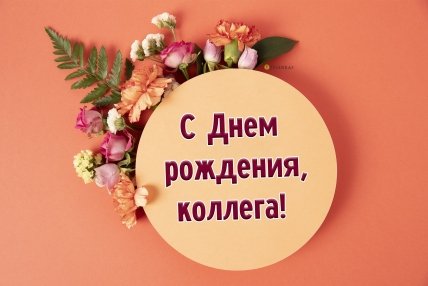 Коллеге в День Рождения! 🌹 Шикарное 