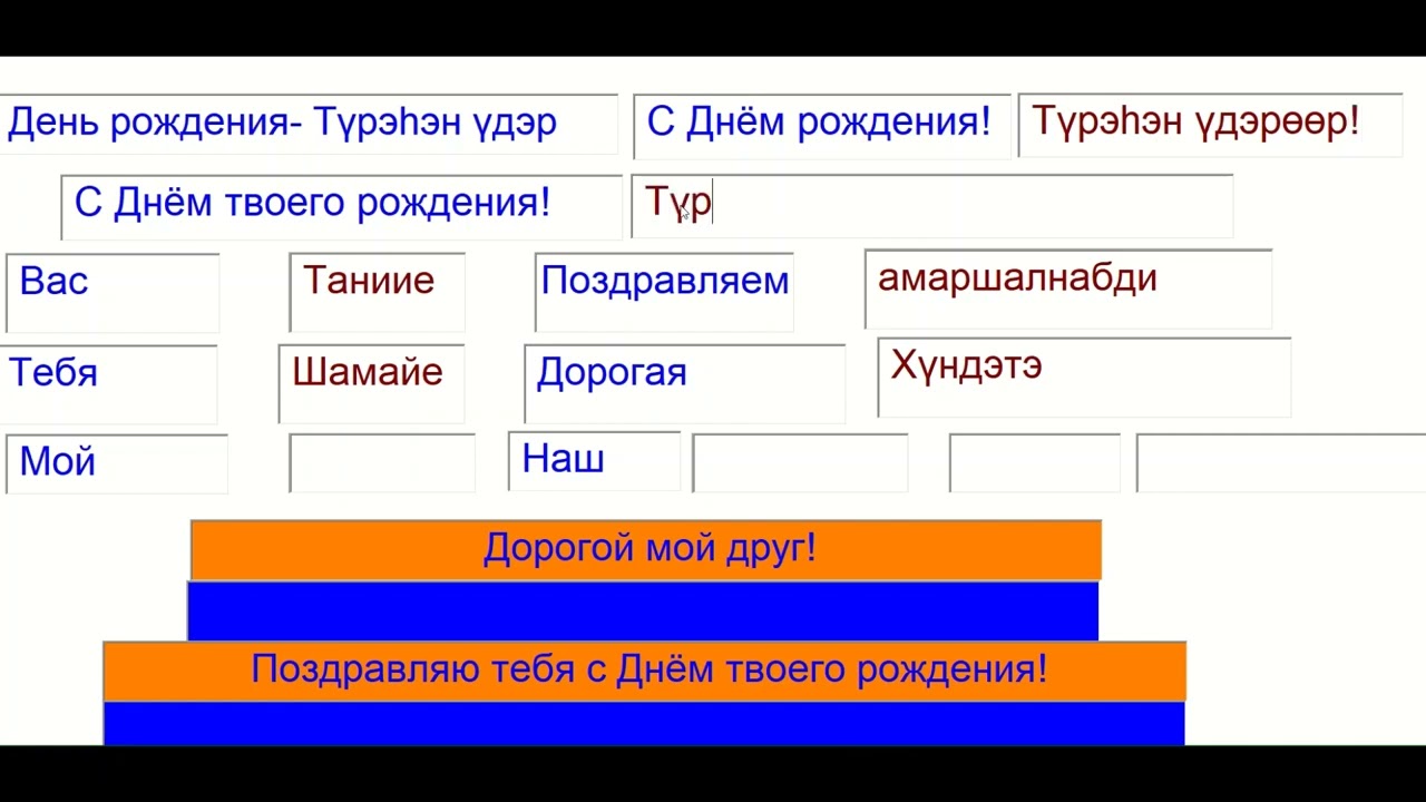 Стихи Пушкина на бурятском в исполнении артистов Буряад 