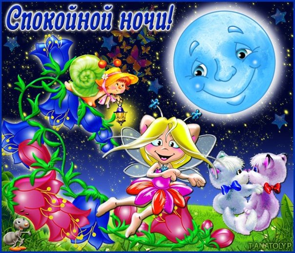 🌜 Доброй ночи, сладких снов! Красивое 