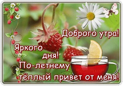 Картинки доброе утро с природой и стихами 