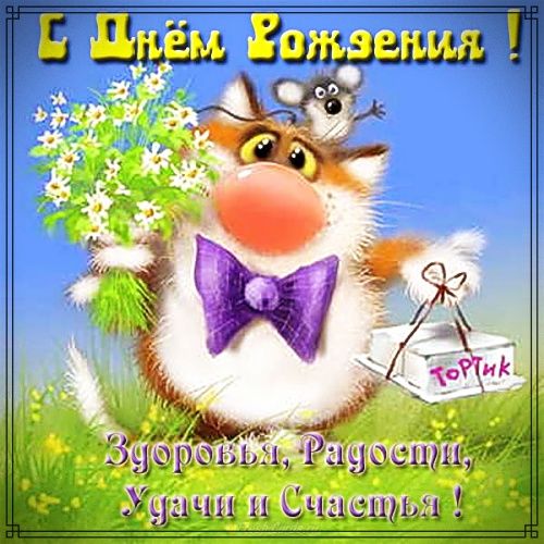 🎂С Днем рождения!🎂Оригинальная Анимационная открытка 