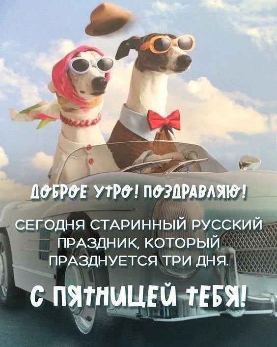 Поздравляю с пятницей!