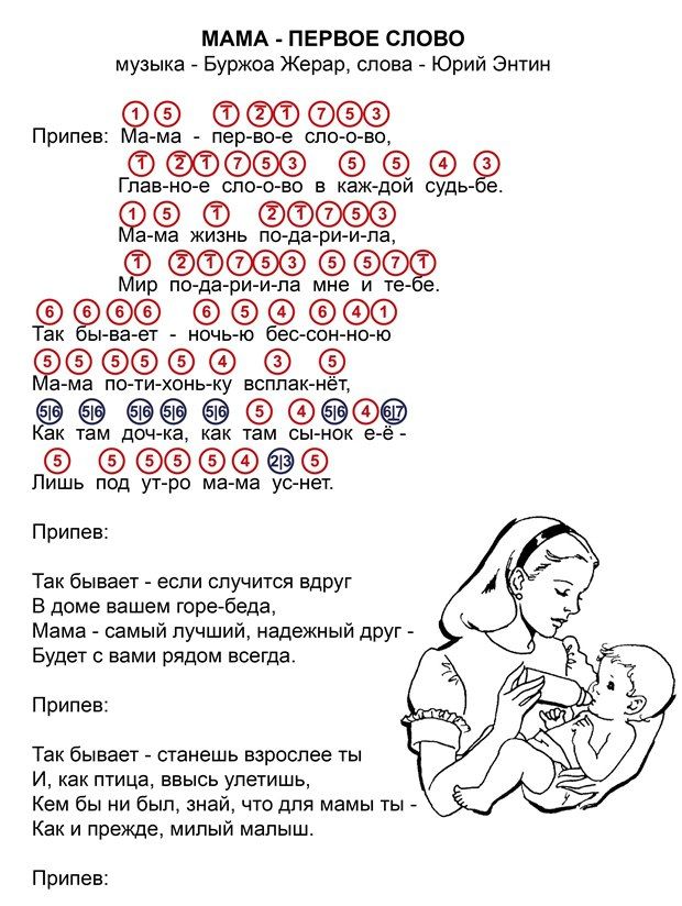 Рисунок Мама- первое слово! №182149